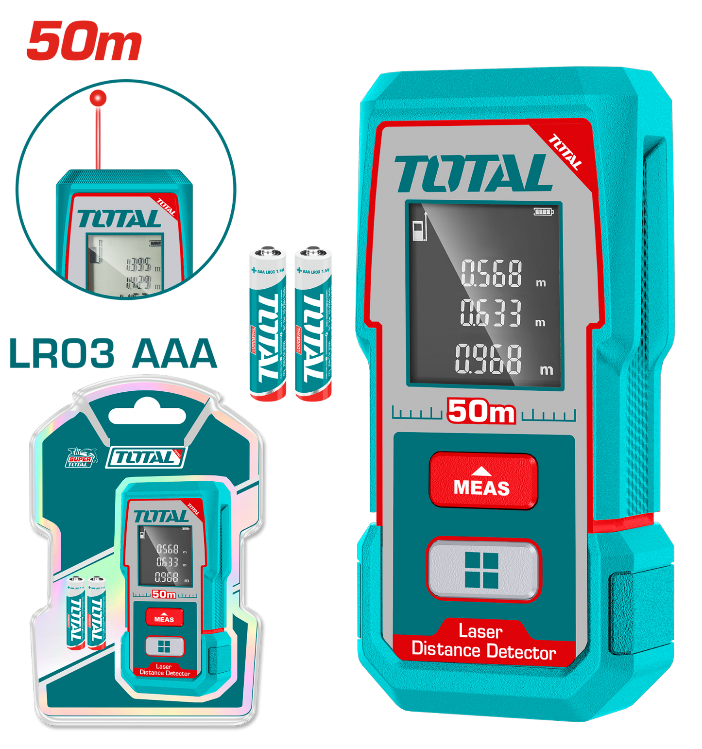 Total Laser Distance Detector 50m TMT55016