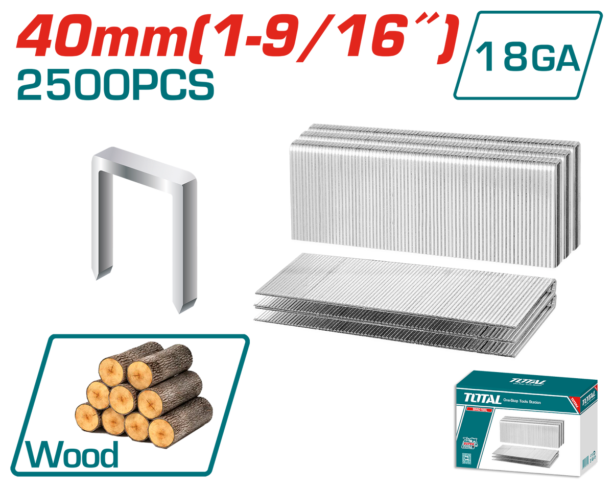 Total Crown Staple 40mm (TAC918402)
