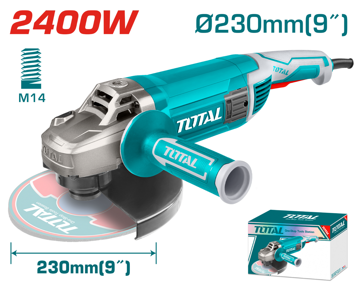 Total Angle Grinder 2350W 230mm TG1252306
