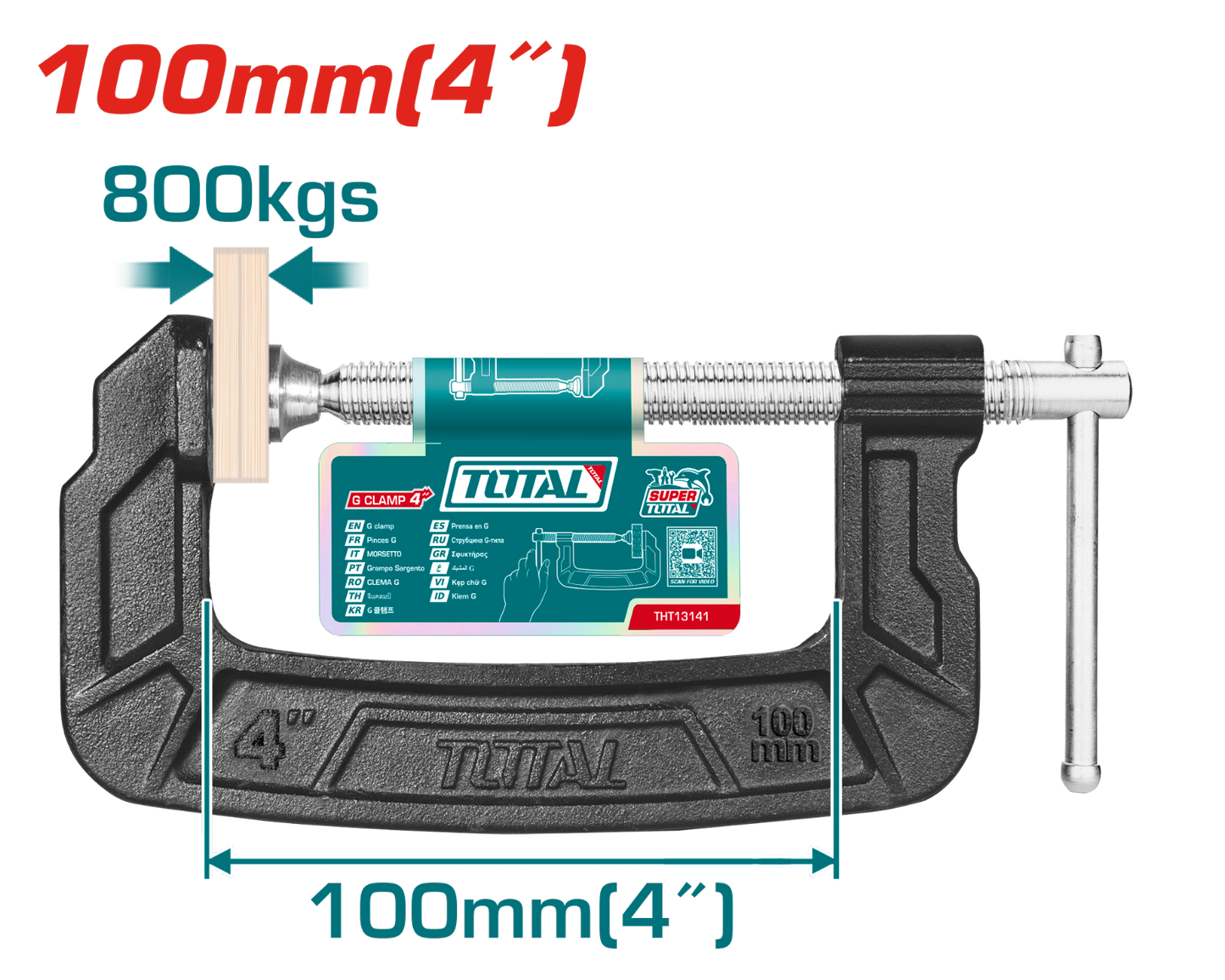 Total G Clamp 4 inch THT13141