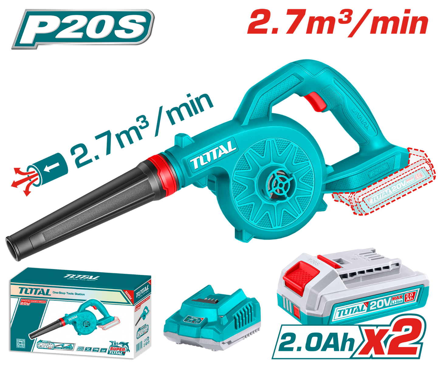 Total Cordless Blower TABLI20782