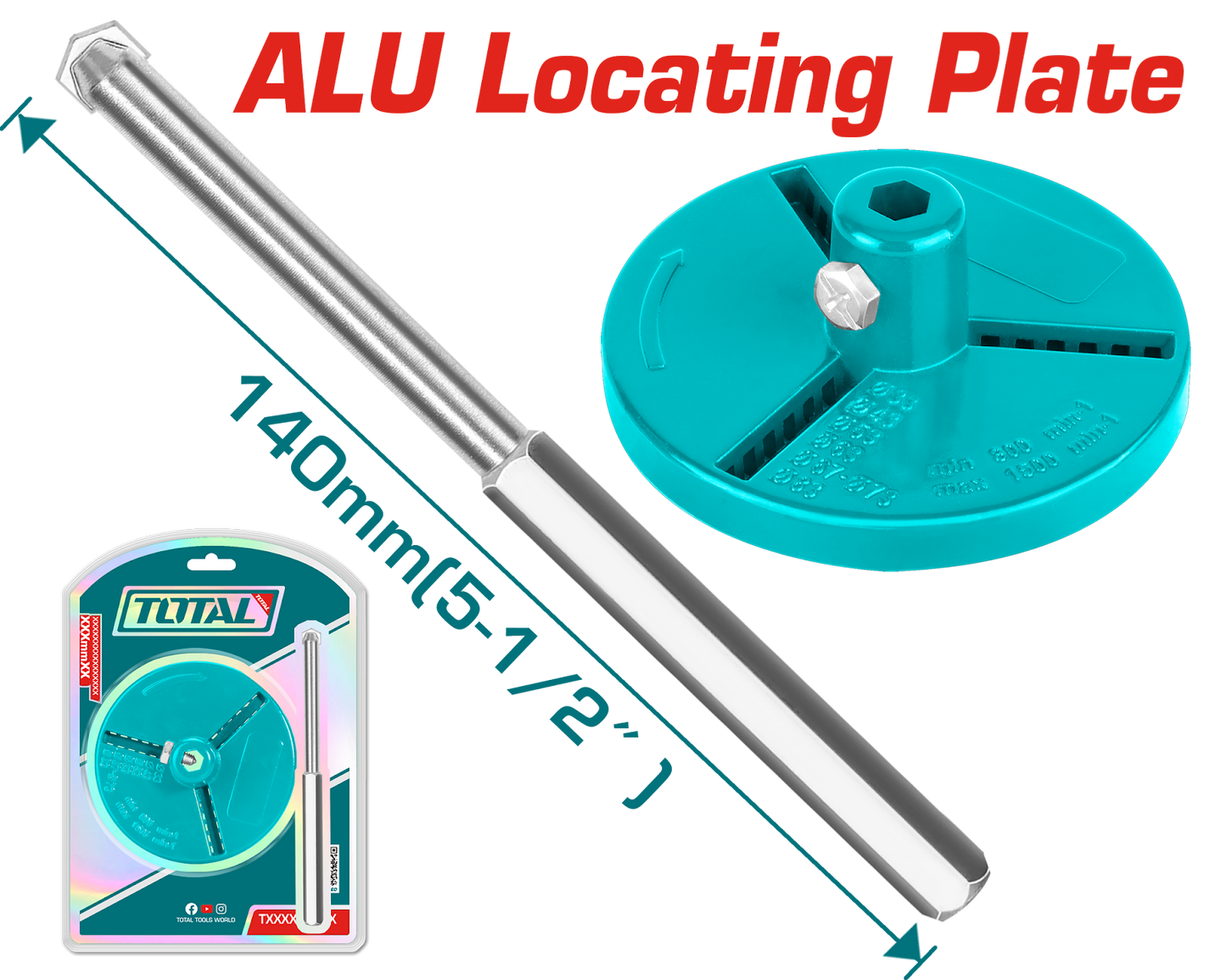 Total Arbor for Carbide Gritted Hole Saw Set TAC4203