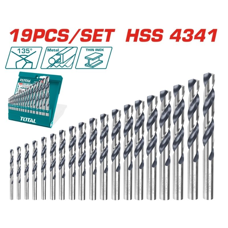 HSS twist drill bits set - TACSD0195