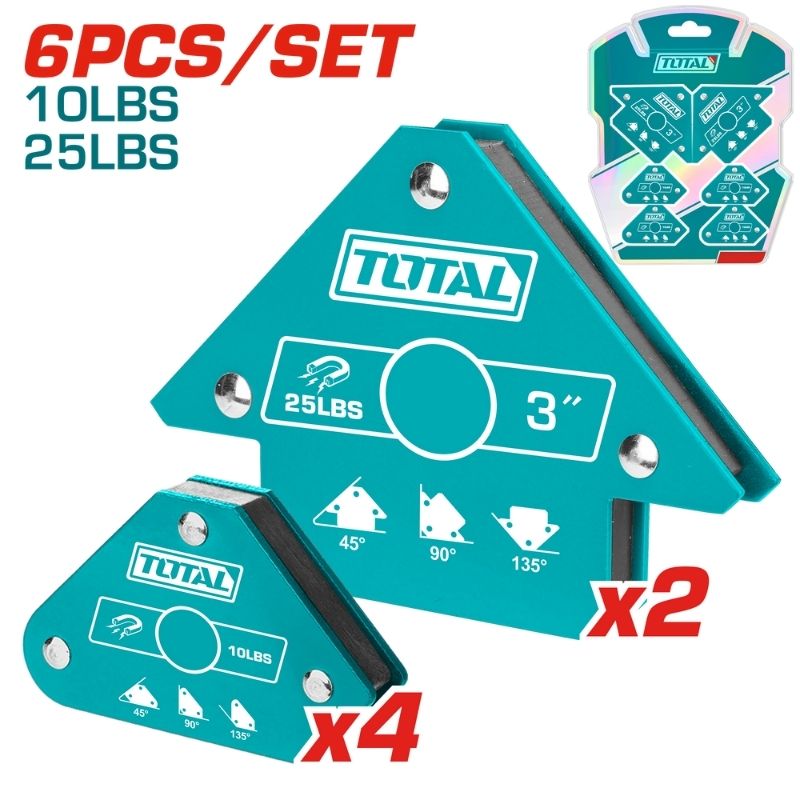 6 Pcs magnetic welding holder set - TAMWH6002