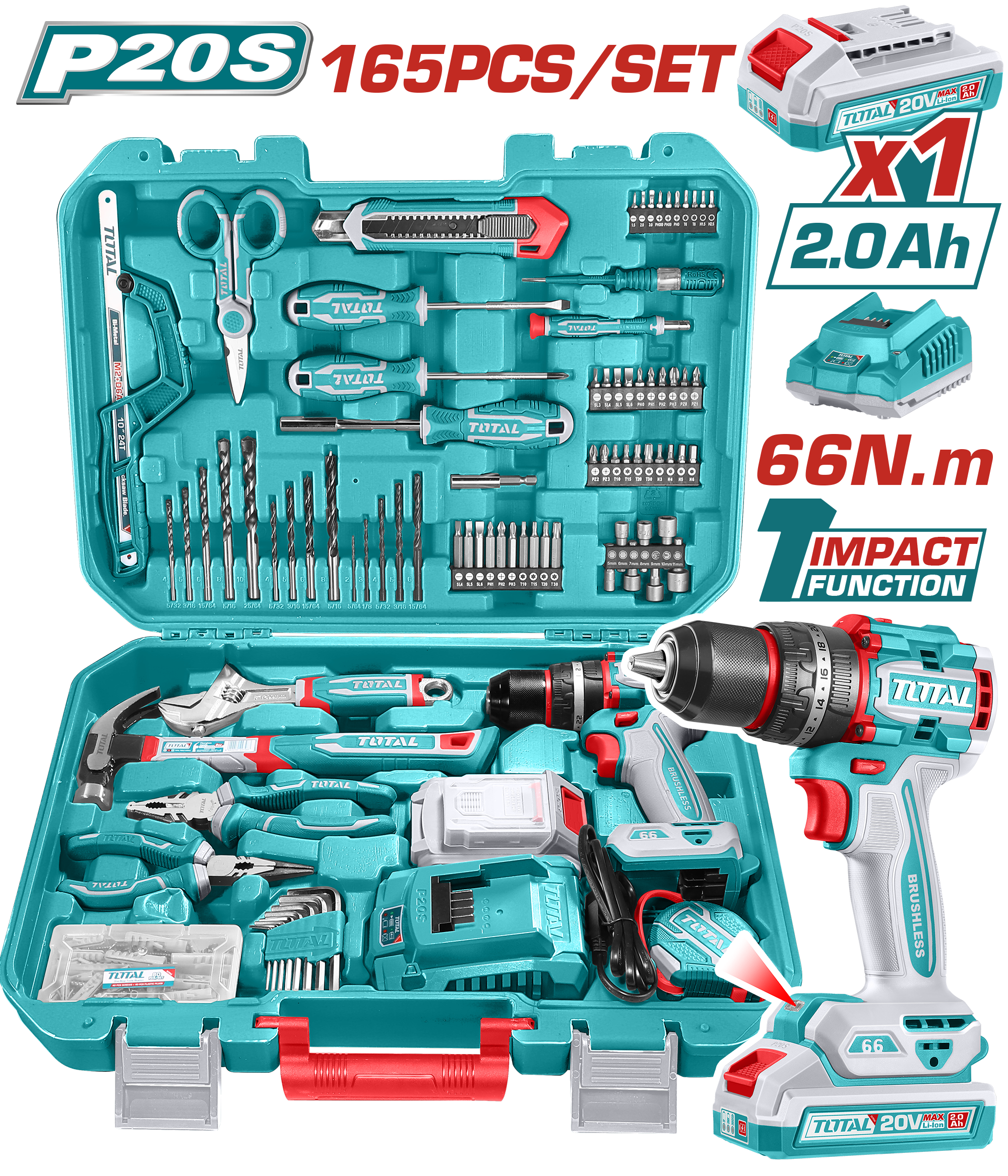 165PCs Tools Set THKTHP11652 – Krish Trading