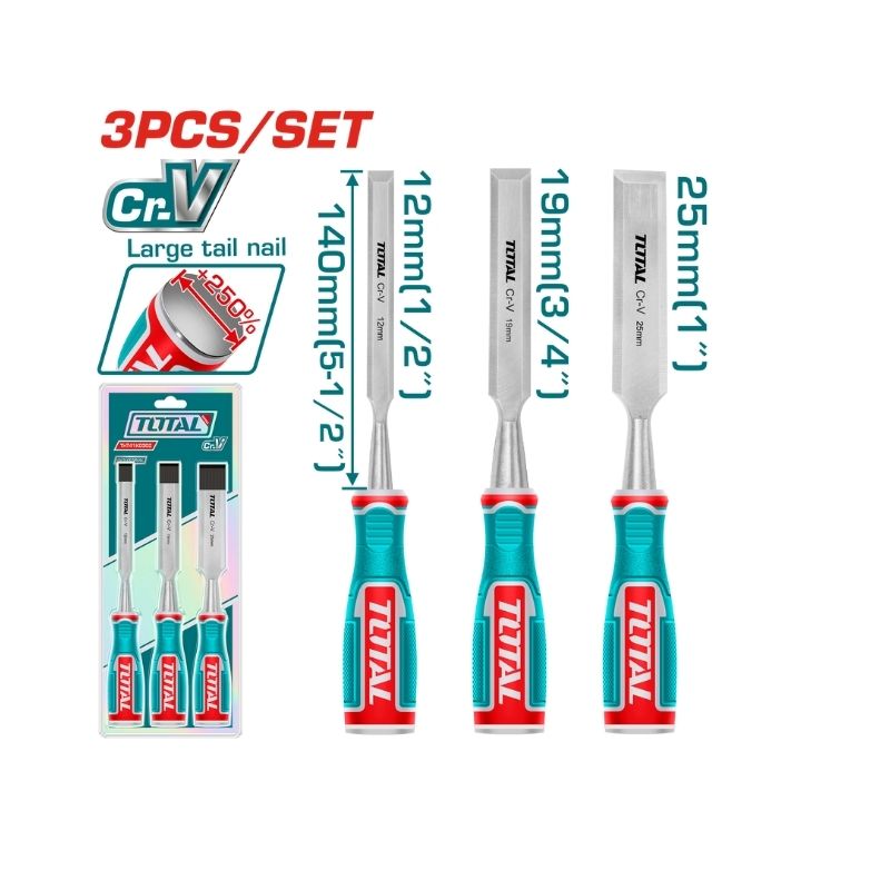 3 Pcs wood chisel set - THT41K0302