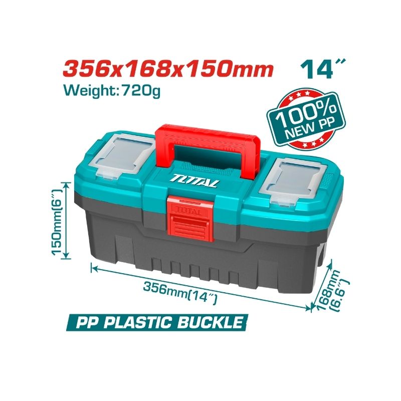 14" Plastic tool box - TPBX0141