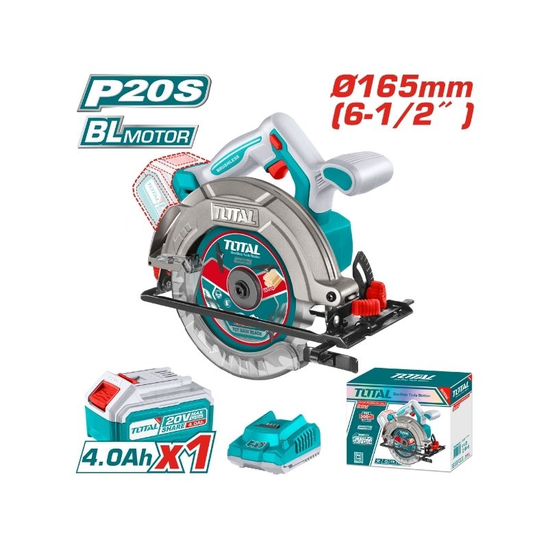 TOTAL Cordless Circular Saw - TSLI16521