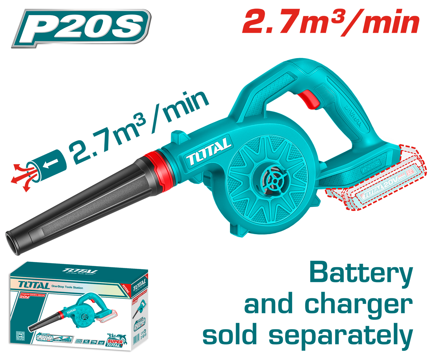 Total Cordless Blower TABLI2078