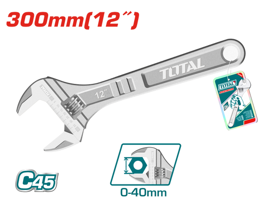Total Adjustable Wrench 12 inch THT1010123
