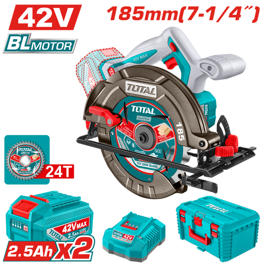 Total Cordless Circular Saw 42V 185mm TSLI4218512
