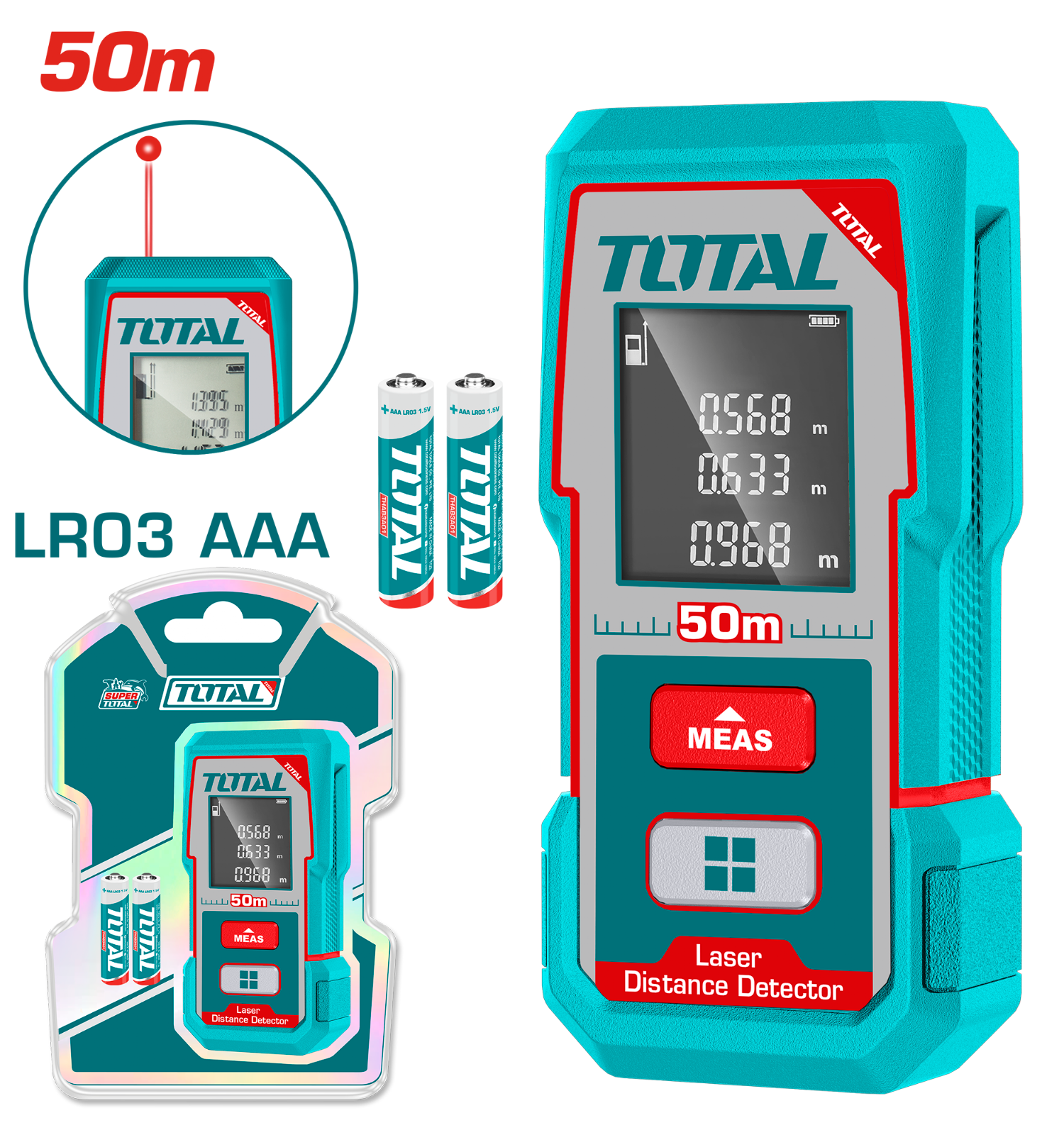 Total Laser Distance Detector 50m TMT55016