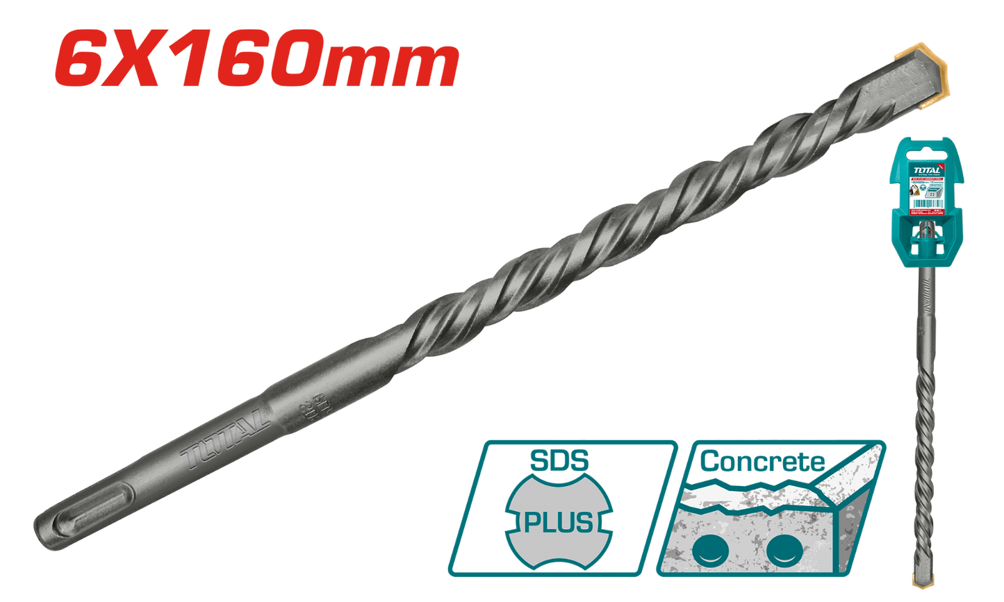 Total SDS Plus Drill Bit 6x160mm TAC310602