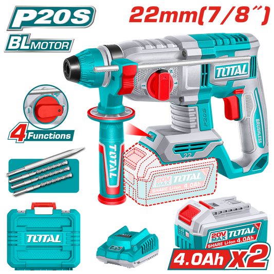 Total Cordless Rotary Hammer 20V 2.0J TRHLI212282