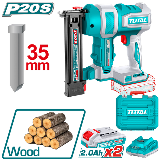 Total Cordless Brad Nailer 20V TCBNLI20686