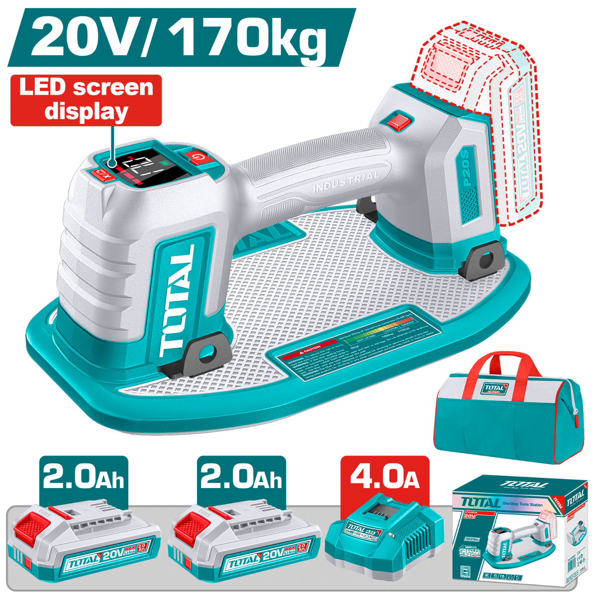 Total Cordless Vacuum Lifter 20V TSCLI20305