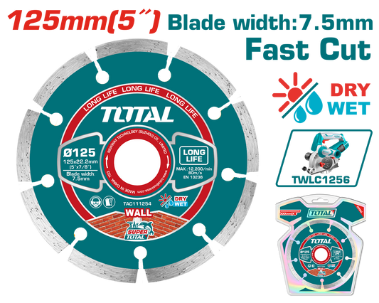 Total Diamond Disc 125mm TAC111254
