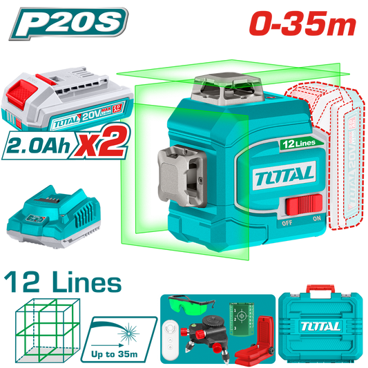 Total Cordless 3D-Laser Level TLL3012165