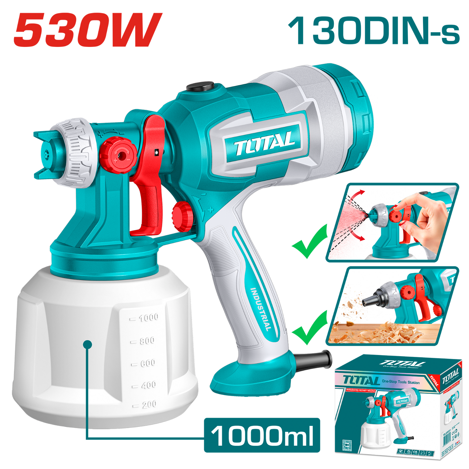 Total Spray Gun 530W TT4506