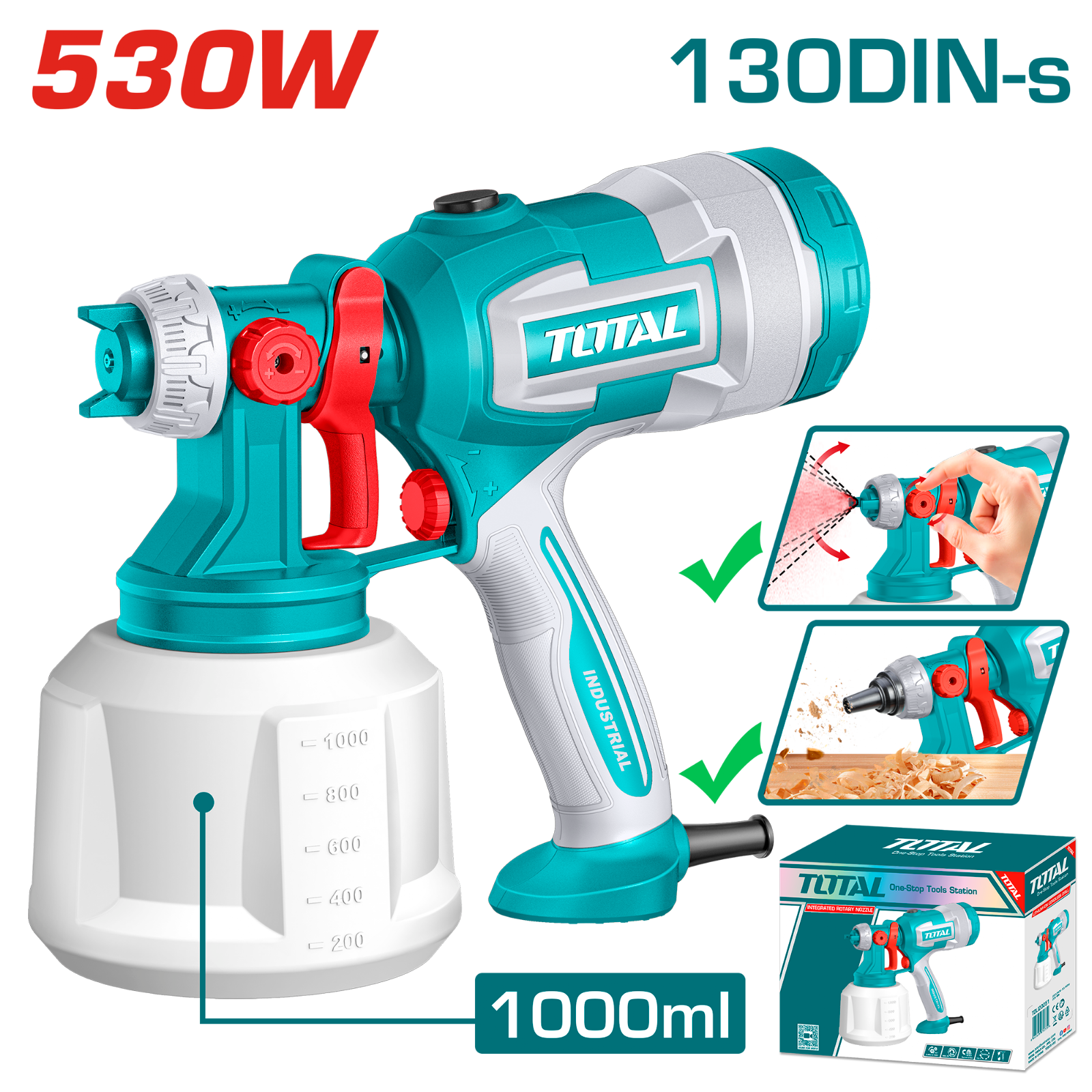 Total Spray Gun 530W TT4506