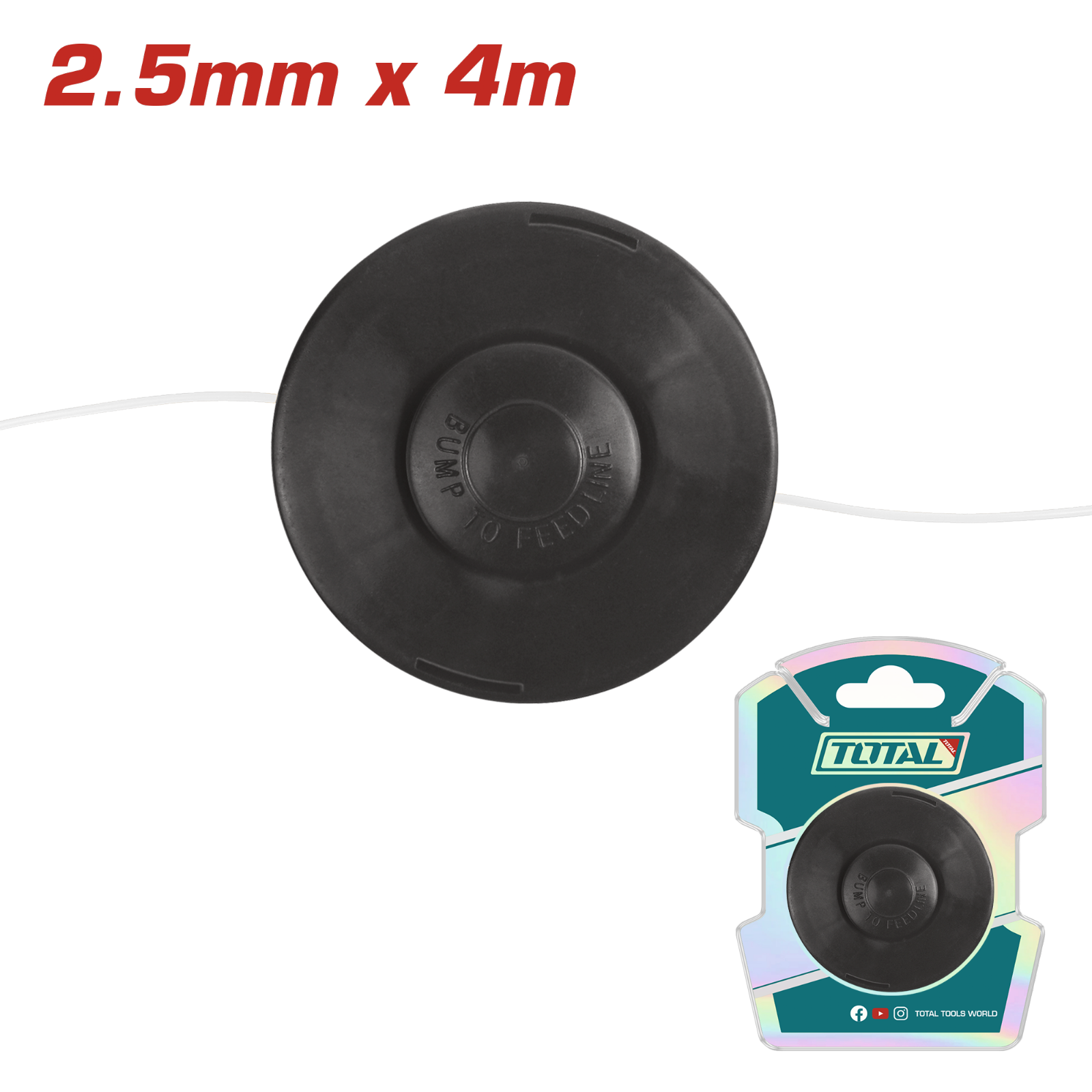 Total Trimmer Line Spool 2.5mm TGTLS2545