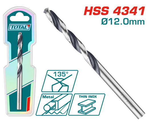 Total 4341 HSS Drill Bit 12mm TAC1201204