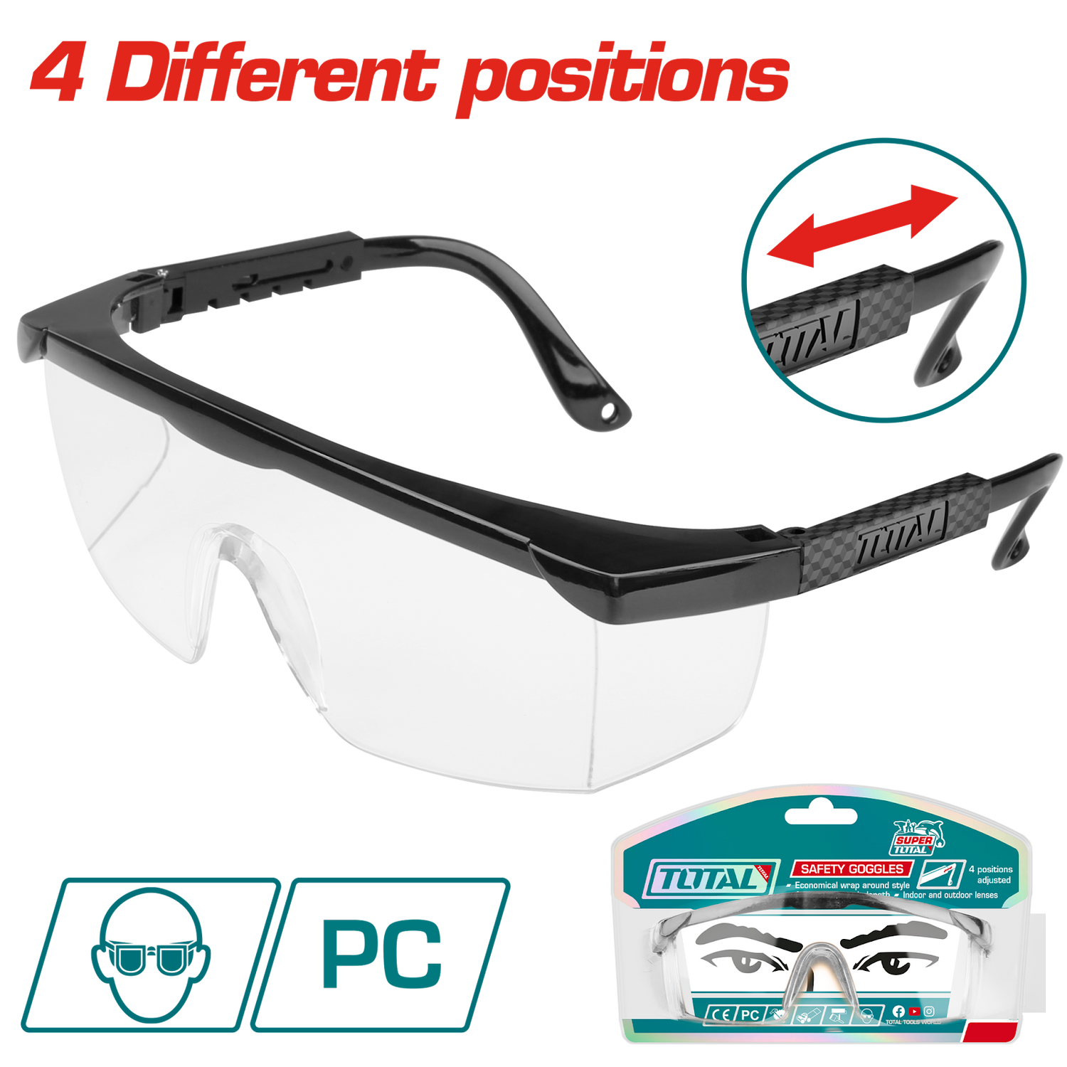 Total Safety Goggles TSP301