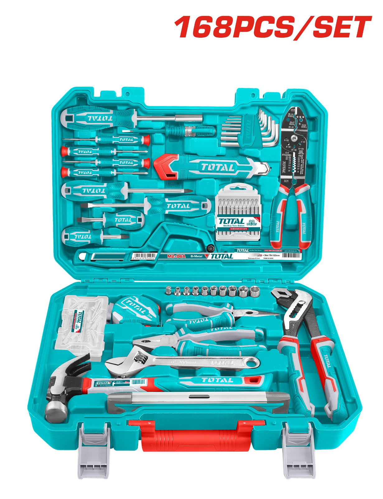 Total 168 Pcs Hand Tools Set THKTHP21686