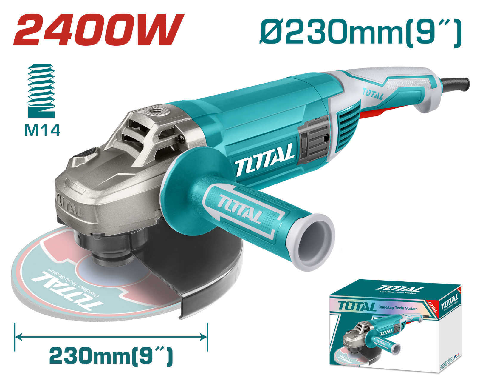 Total Angle Grinder 2350W 230mm TG1252306