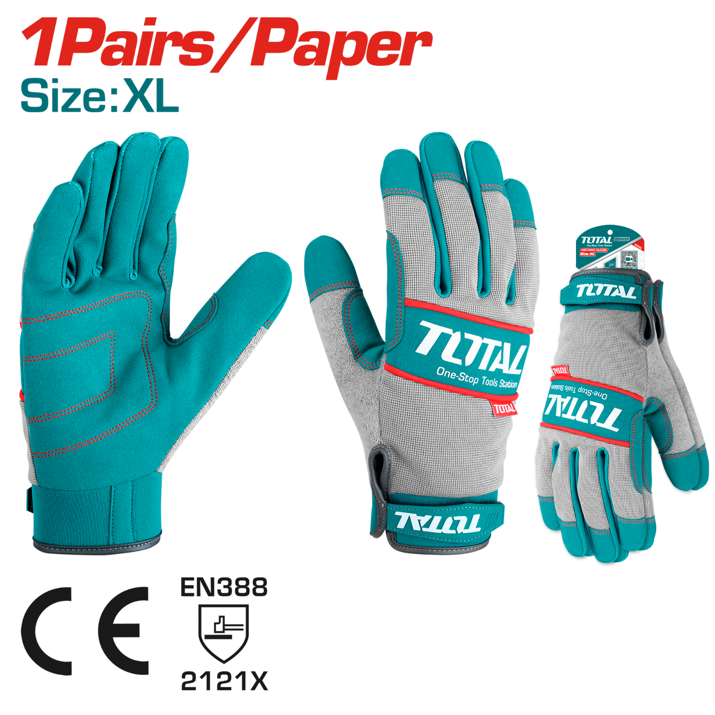 Total Mechanic Gloves XL TSP1808-XL