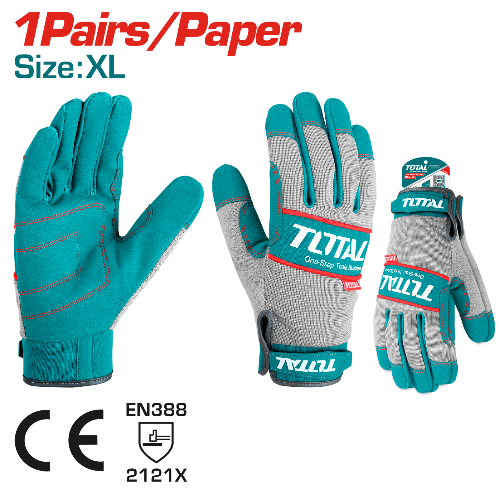 Total Mechanic Gloves XL TSP1808-XL