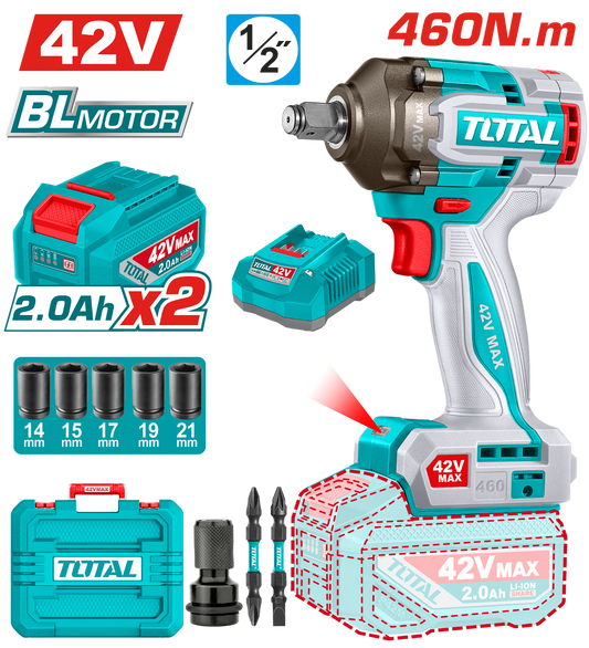 Total Cordless Impact Wrench 42V TIWLI42462
