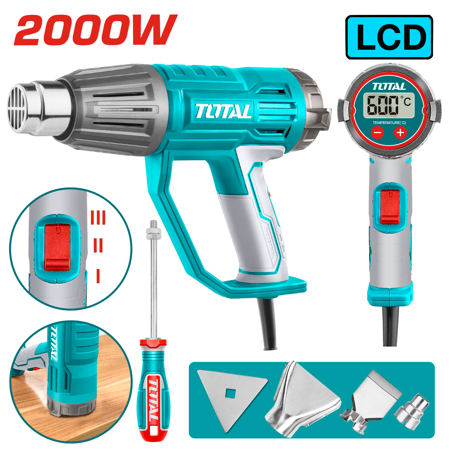 Total Heat Gun 2000W TB20056