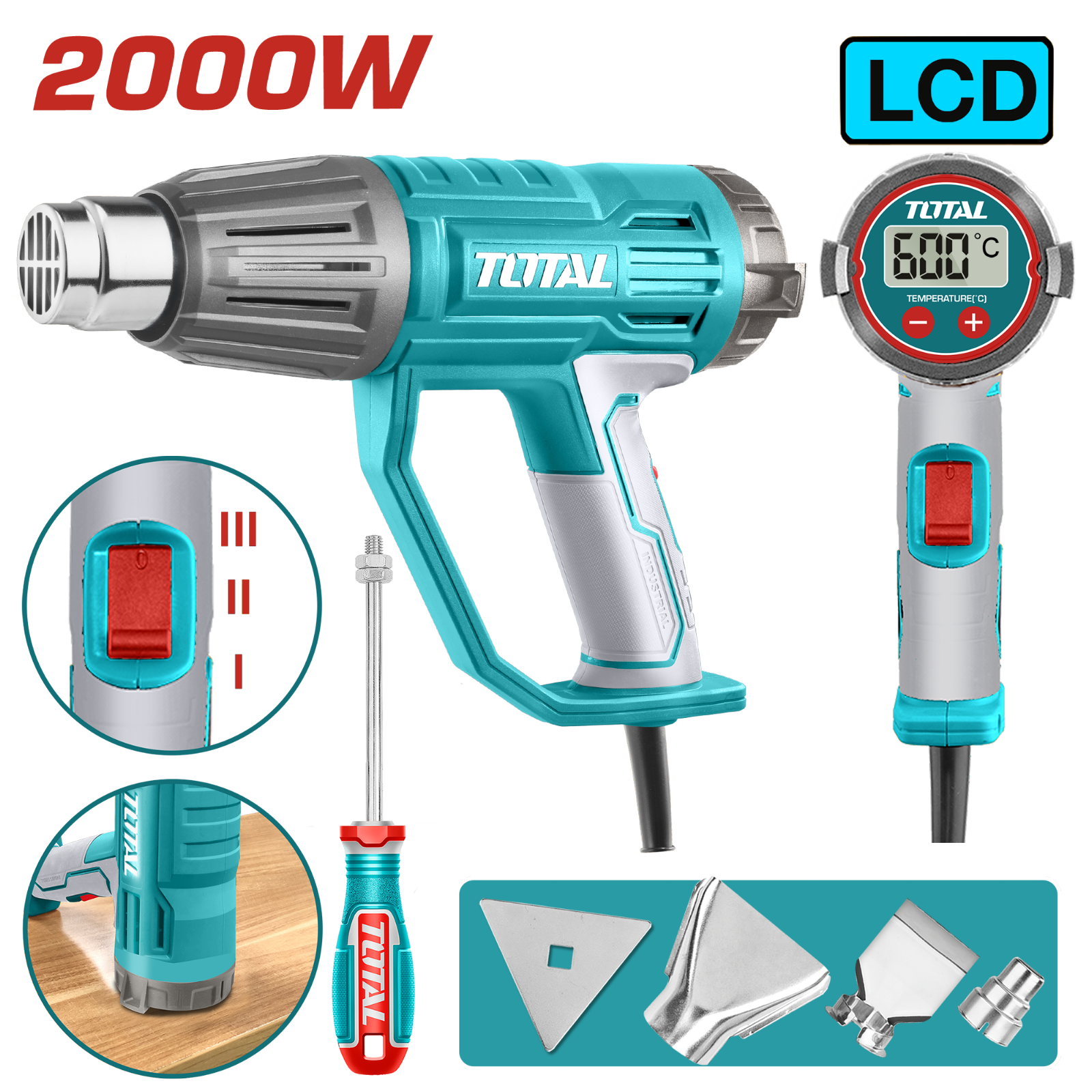 Total Heat Gun 2000W TB20056