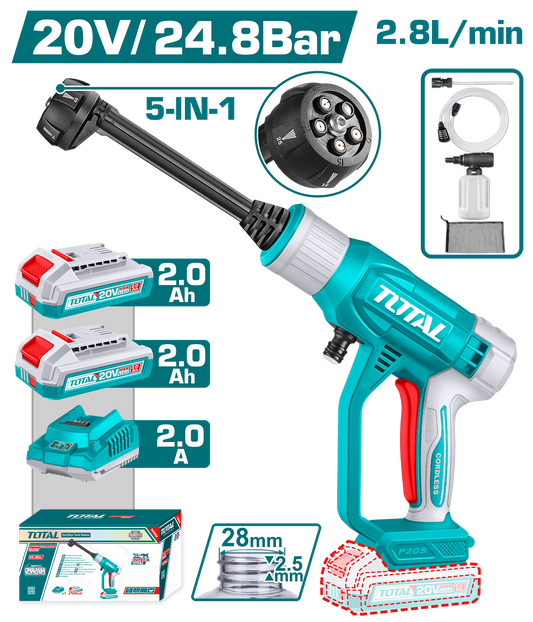 Total Cordless Pressure Washer 20V (TPWLI20582)