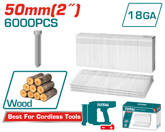 Total Brad Nails 50mm 6000pcs TAC918506