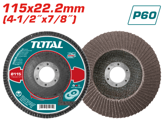 Total Flap Disc 115mm P60 TAC6311560