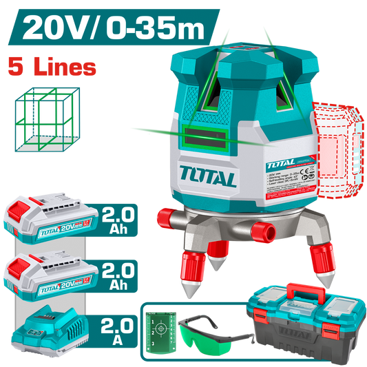Total Cordless Multi-Line Laser Level 20V (TLL3053085)