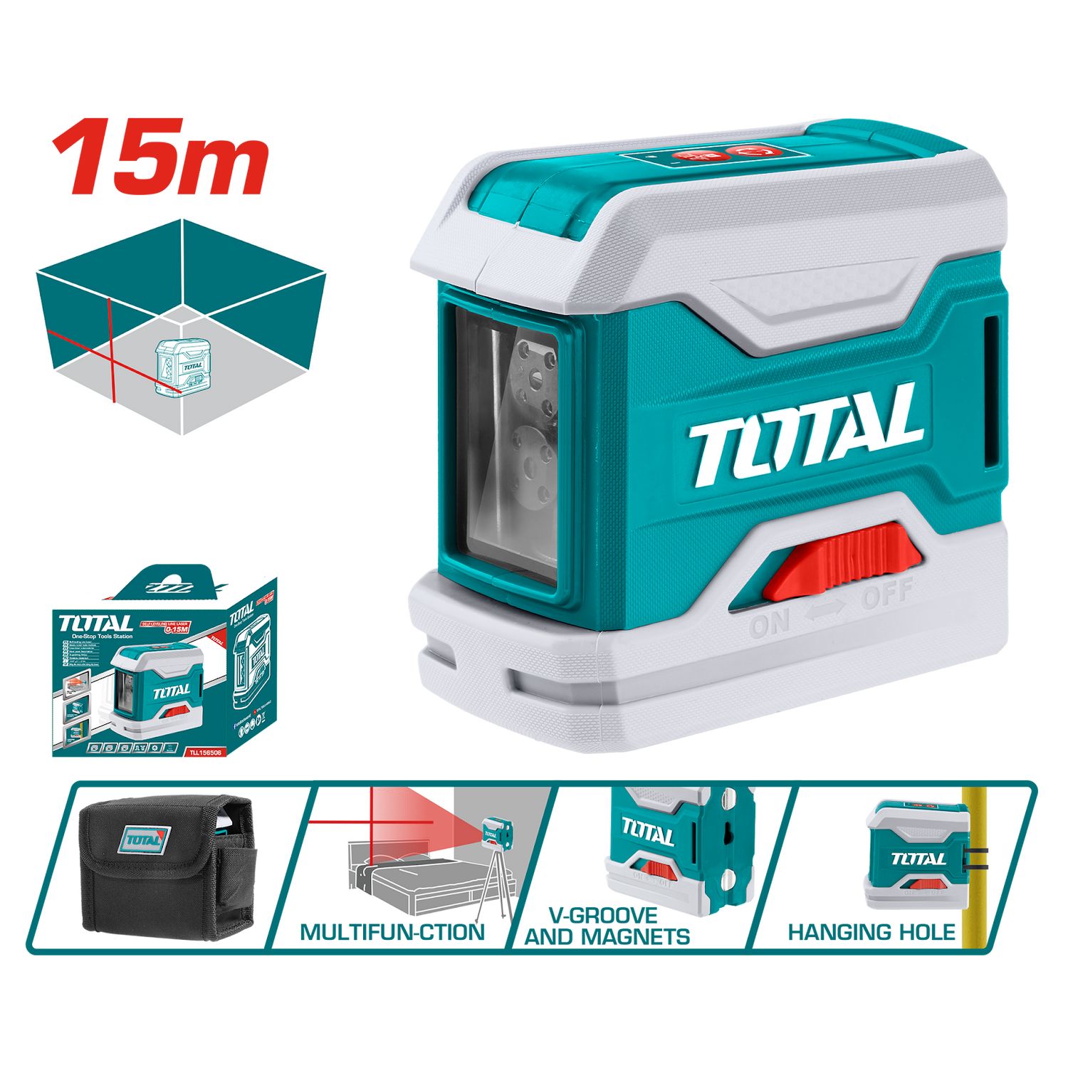 Total Self-leveling Line Laser TLL156506