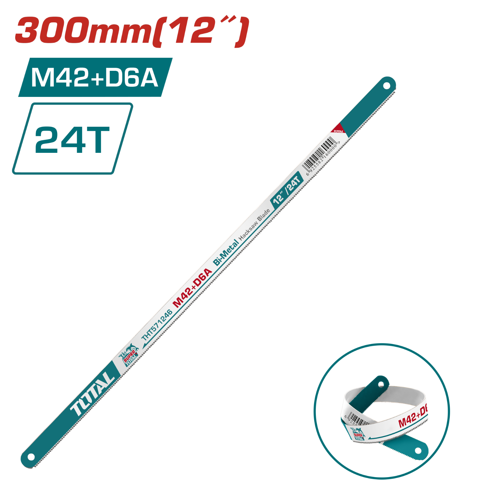 Total Bi-Metal Hacksaw Blade 300mm THT571246