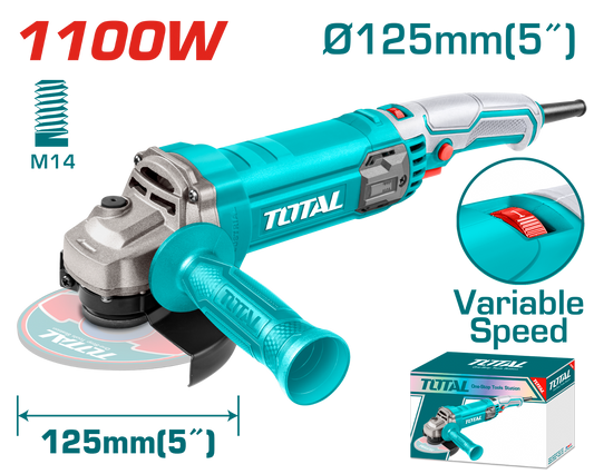 Total Angle Grinder 1100W 125mm TG110125565