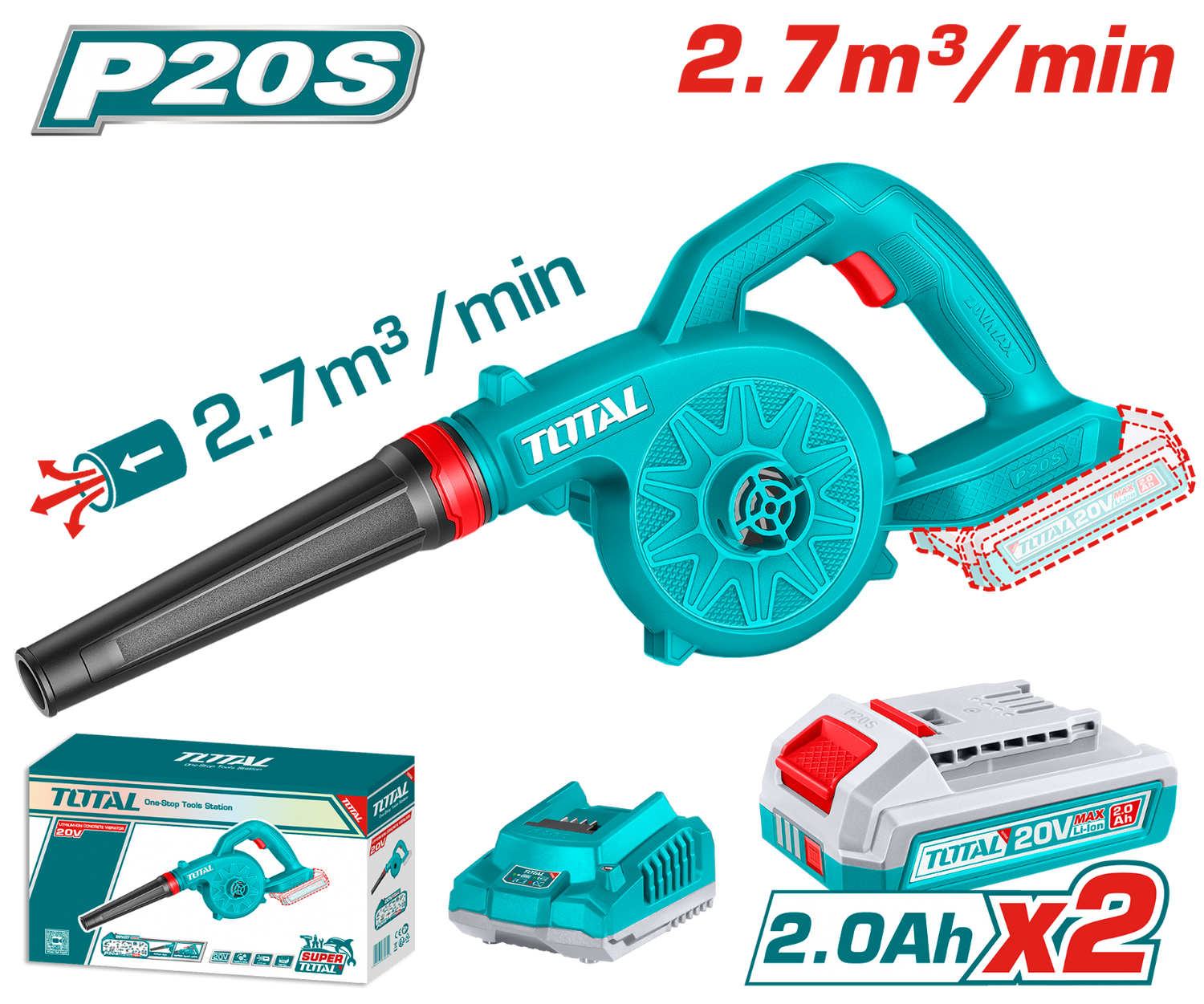 Total Cordless Blower TABLI20782