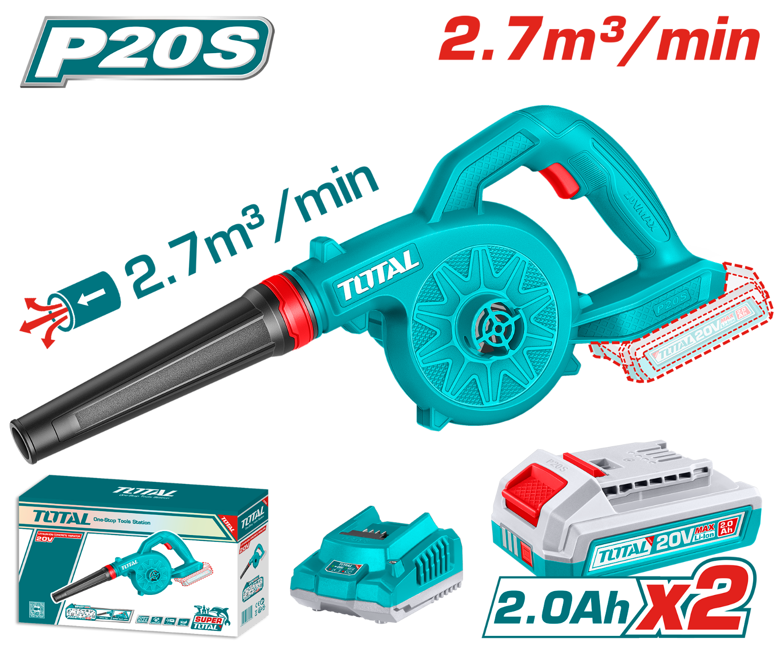 Total Cordless Blower TABLI20782