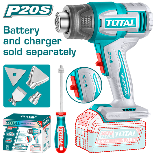 Total Cordless Heat Gun 20V TBLI2006