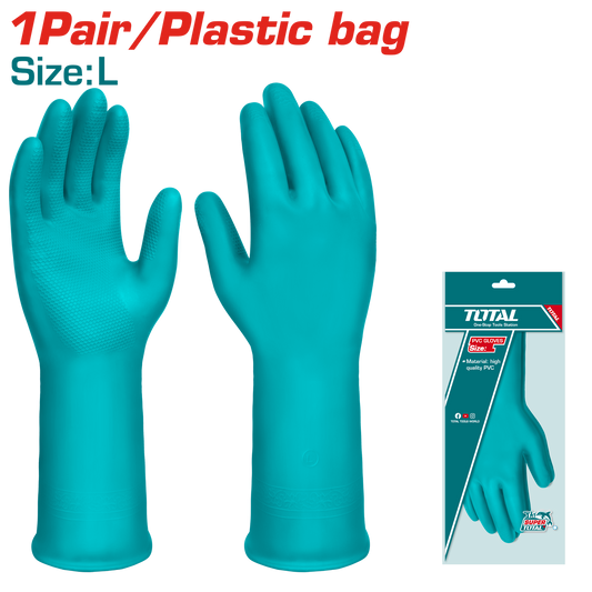 Total PVC Gloves Size L TSP1801