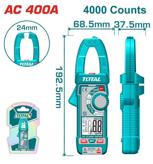 Total Digital AC Clamp Meter TMT762001