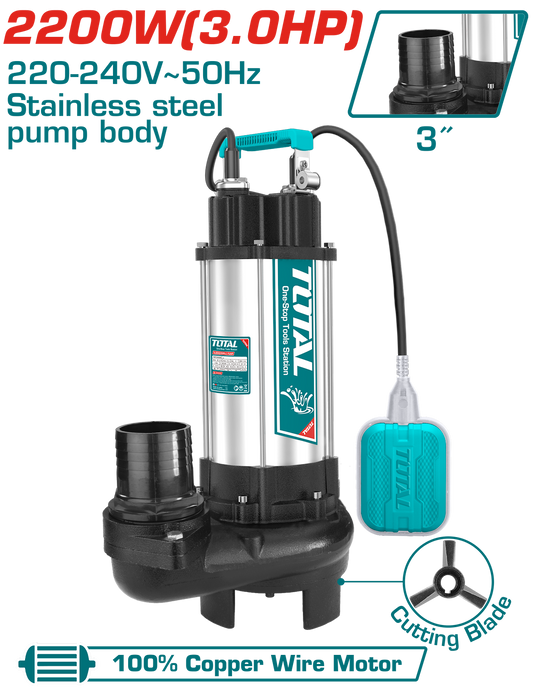 Total Sewage Submersible Pump 2200W TWP7220026