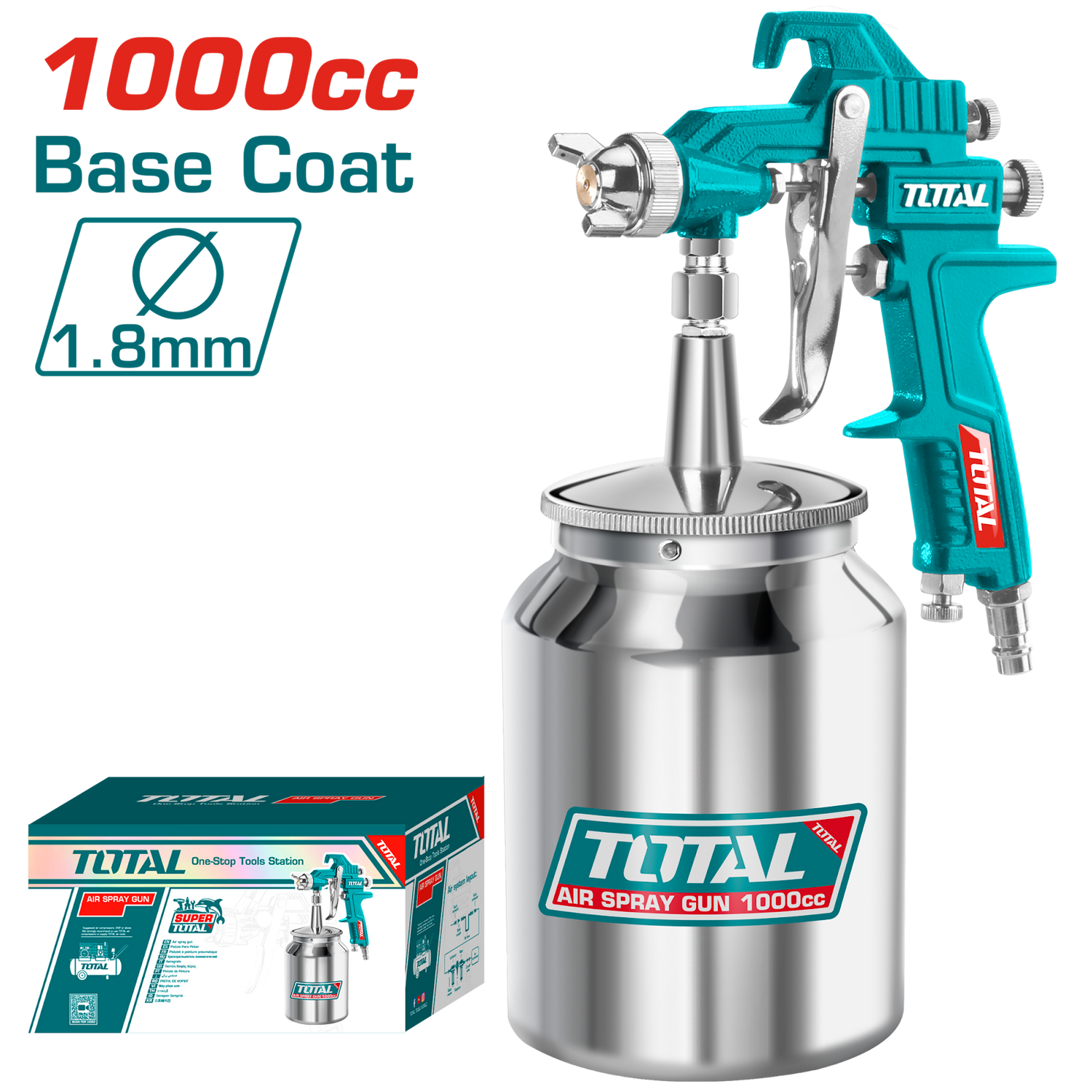 Total Air Spray Gun 1000cc TAT11005