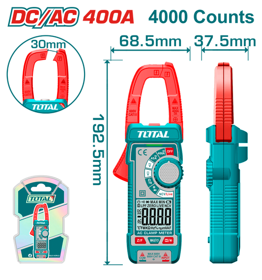 Total DC/AC Clamp Meter TMT762002