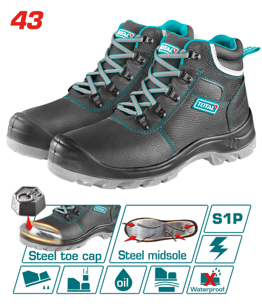 Total Safety Boots Size 43 S1P TSP202S1P.43